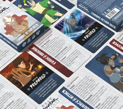 Miniatura 5 de Magpie Games Avatar Legends El juego de rol: expansión de mazo de acción de combate - Baraja de combate de 55 cartas
