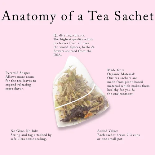 Miniatura 7 de Caja de regalo para el Día de la Madre de La Tea Dah, muestra de té gourmet con 32 bolsas de té de primera calidad y vela de soja perfumada, regalos