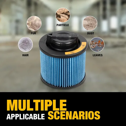 Miniatura 5 de DEWALT Filtro de vacío de repuesto DXVC4002, apto para la mayoría de aspiradoras húmedas y secas de 4 a 5 galones, filtro de cartucho de alta