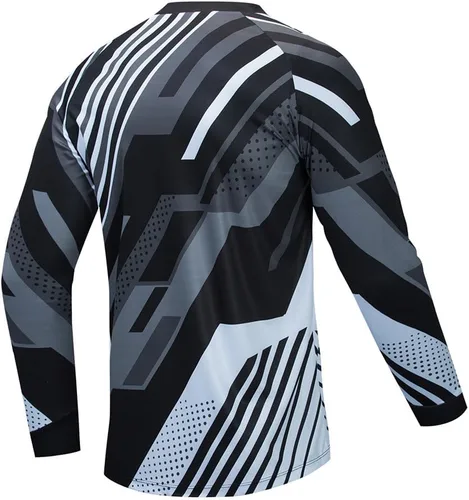 Miniatura 169 de Hotlion Camiseta de ciclismo para hombre, manga larga, MTB Motocross, ropa de carreras todoterreno