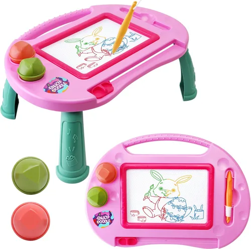 Juguetes para niñas de 1 a 2 años, tablero de dibujo magnético, juguetes para niñas de 2 a 3 años, tablero de garabatos borrable para niños, juguete
