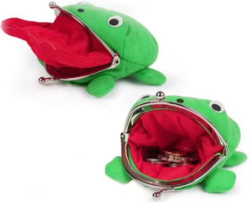 Miniatura 3 de COSTOYFUN Lindo Monedero de Rana Personaje de Anime Divertido Bolsa Pequeña de Dinero Bolsa de Monedas de Felpa Regalo