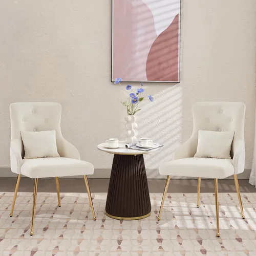 Miniatura 19 de Silla de tocador de terciopelo, silla de comedor tapizada para dormitorio, comedor, sala de maquillaje, silla moderna para sala de estar con patas
