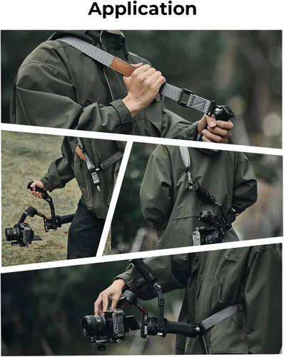 Miniatura 6 de SmallRig Mango de agarre de estabilizador de mano ajustable con correa para el hombro para DJI RS 3 / RS 3 Pro / RS 2 Estabilizador, agarre