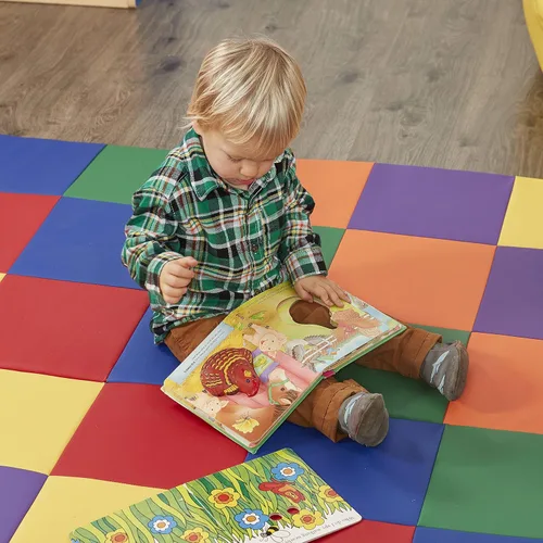 Miniatura 11 de ECR4Kids SoftZone Tapete de Actividades de Retazos, Tapete de Juego Plegable, Surtido