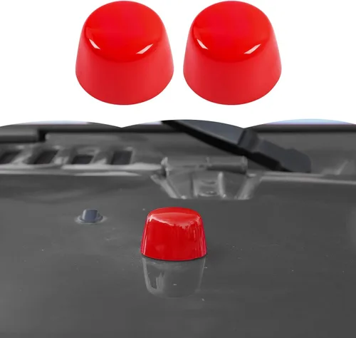 Miniatura 9 de Cubierta de Goma para Capó del Motor, Adorno de Adornos para Cuerpo de Vehículo para Jeep Wrangler JK JKU 2007-2018, Azul