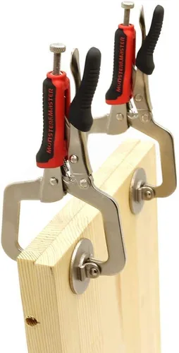 Miniatura 6 de Monster & Master Alicates de bloqueo con abrazadera en C de 6 pulgadas con almohadillas giratorias planas más grandes para carpintería, soldadura