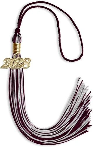Miniatura 204 de Endea Graduation - Borla de doble color mixto con fecha dorada (negro/dorado antiguo, 2021)