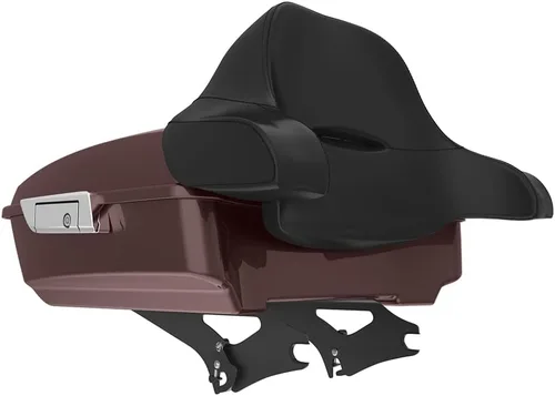 Miniatura 274 de King Tour Pack para Harley Alpine Green, cierre de paquete turístico, portaequipajes superior, soporte de montaje negro, placa de metal para Harley