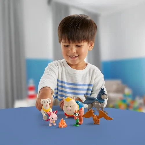 Miniatura 2 de Fisher-Price DC League of Super-Pets - Figura de juguetes preescolares, Krypto Ace PB Chip Pigasus y Lulu para juegos de simulación para niños a