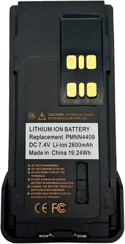 Miniatura 3 de Paquete de 5 PMNN4409 PMNN4409AR PMNN4493A PMNN4491BR PMNN4491 PMNN4412 2600mAh Li-ion Reemplazo de batería para XPR3300 XPR3300e XPR3500e XPR7588 0