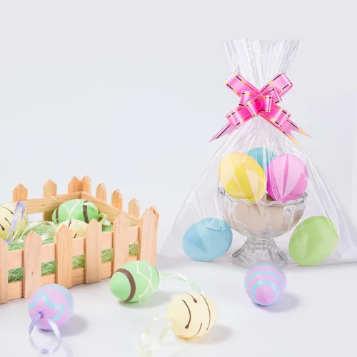 Miniatura 8 de Awpeye 100 bolsas transparentes de celofán para celofán, buenas para pasteles, panadería, galletas, dulces, postres, palomitas de maíz, postre