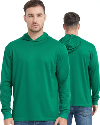 Miniatura 8 de ProtectX Sudadera ligera de manga larga con protección solar de alta visibilidad, UPF 50+ de secado rápido, camisa SPF UV, ropa activa