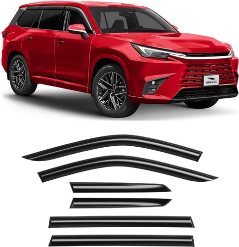 Miniatura 10 de Voron Glass, protectores de lluvia extra duraderos para Toyota C-HR 2018-2024, deflectores de ventana, viseras de ventilación, 4 piezas - 100319