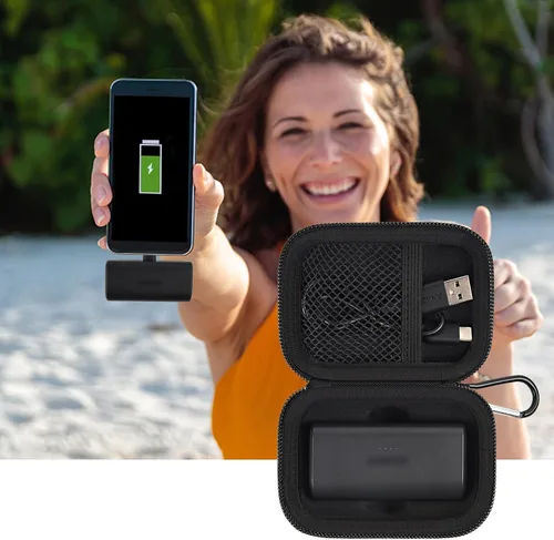 Miniatura 6 de BOOBOWL Funda de carga portátil compatible con Iwalk/para Feob/para Charmast/para Amelema/para LanLuk/para Anker Nano cargador portátil, mini bolsa
