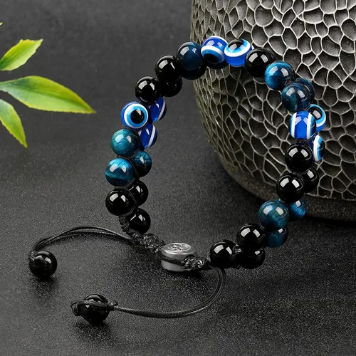 Miniatura 8 de Triple Protection Bracelet, CARPDIM Evil Eye bracelet and Black Obsidian evil eye Beads Bracelet for Men Women Healing Bracelets Bring Good Luck