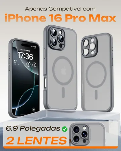 Miniatura 904 de TOCOL Funda para iPhone 11, compatible con Magsafe, protección completa de cámara, imanes integrados, protección contra caídas, funda translúcida