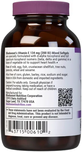 Miniatura 3 de BlueBonnet Cápsulas blandas mixtas de vitamina E de 200 UI, 50