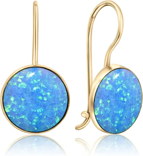 Miniatura 30 de 14K Gold Gemstone Drop Earrings - Birthstone Dangle - Solid Yellow Gold Dangle Earrings - Dainty Handmade Wedding Jewelry - Perfect Bridal or