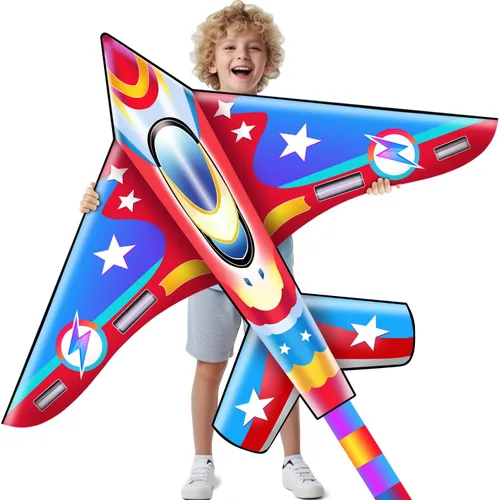 Miniatura 10 de Xida Kites for Kids Ages 4-8, Large Kite for Adults, Easy to Fly Beach Kites with Handle and String,Perfect for Beginners,Beach,and Outdoor Flying