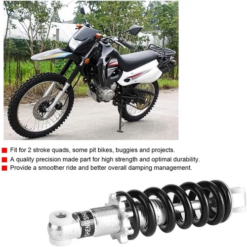 Miniatura 2 de Amortiguador de suspensión de aire trasero para motocicleta, 7.480 in, 1200 libras, apto para motocross de 2 tiempos, bicicleta de montaña, ATV