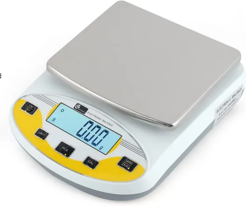 Miniatura 9 de CGOLDENWALL Báscula de laboratorio de precisión, 500 gX0.0.04 oz, balanza electrónica analítica báscula de laboratorio digital Báscula de joyería