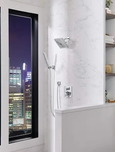 Miniatura 4 de Delta Faucet Ara 17 Series - Kit de moldura de válvula desviadora integrada de 6 ajustes, kit de moldura de válvula desviadora cromada, kit de Cromo