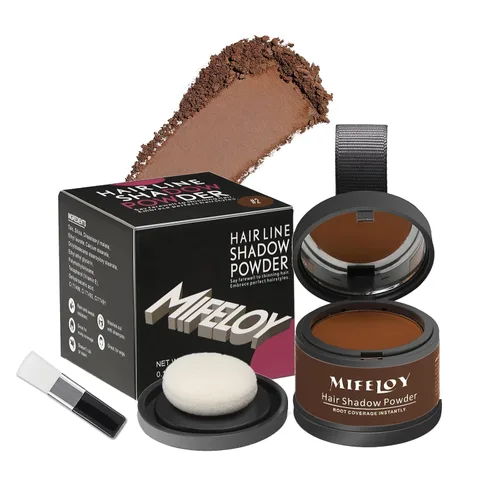 Miniatura 10 de Polvo de retoque de raíz, cobertura de cabello gris al instante, sombra de cobertura de raíces de color para mujeres para adelgazar la línea