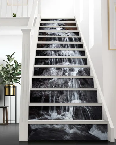 Miniatura 14 de FLFK Calcomanías para escaleras - Adhesivos para escaleras, Calcomanías autoadhesivas para escalones de Sunrise Coast, para decoración del hogar