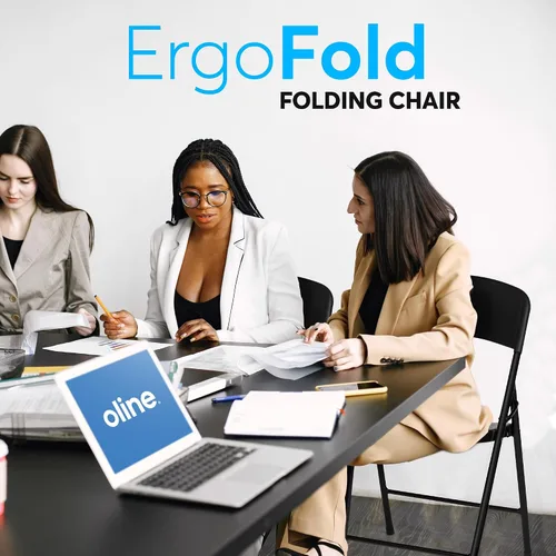 Miniatura 6 de Oline Silla Plegable, Sillas Plegables de Plástico para Interior y Exterior, Comerciales, Apilables, Plegables, para Invitados, para Eventos