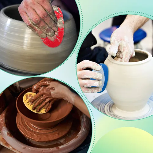 Miniatura 5 de Esponjas de arcilla para arcilla, esponja de arcilla de cerámica de cerámica para dar forma y limpiar esponja con esponja de arcilla de 3