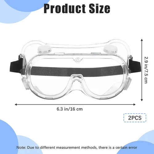 Miniatura 2 de Paquete de 2 gafas de ducha ajustables, protectores de pestañas y cejas, protector de ojos después de cirugía de cataratas