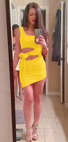 Miniatura 5 de GOBLES - Vestido sin mangas con recorte, entallado para mujer