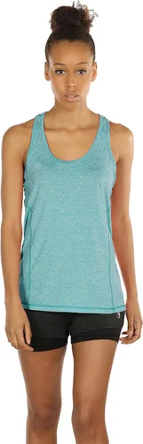 Miniatura 5 de icyzone - Camiseta deportiva y sin mangas para mujer con espalda cruzada (paquete de 3 unidades)