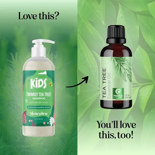 Miniatura 8 de HONEYDEW Champú limpiador para niños para cuero cabelludo seco, champú para el cuidado del cuero cabelludo escamoso seco para niños y removedor