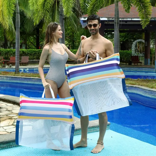 Miniatura 6 de FindUWill Flotadores de hamaca para piscina, XL, paquete de 2 flotadores inflables 4 en 1 (silla, silla de descanso, flotador), tumbona para adultos