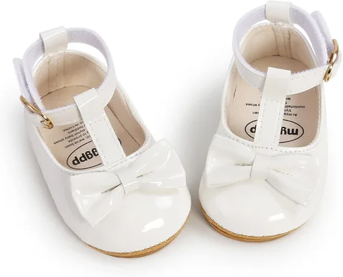 Miniatura 6 de Zapatos deportivos de piel sintética para bebés, niños y niñas, suela de goma suave, mocasines para recién nacidos, Oxford, zapatos para cuna