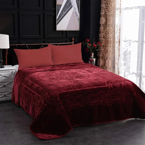 Miniatura 9 de JML - Manta coreana pesada de 85 x 93 pulgadas, 8.4 libras, manta de forro polar de franela de felpa estampada de lujo tamaño King para hombres