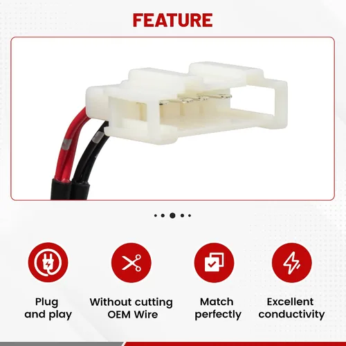 Miniatura 4 de RED WOLF Adaptador de arnés de cableado para altavoz de puerta, seleccione para VW Volkswagen 1999-2019 Golf/Beetle/Passat, 1999-2016 Jetta