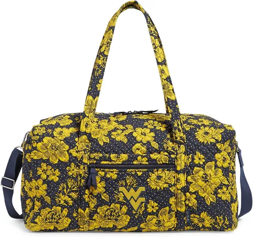 Vera Bradley Women's Cotton Collegiate Large Travel Duffle Bag (Multiple Teams Available)