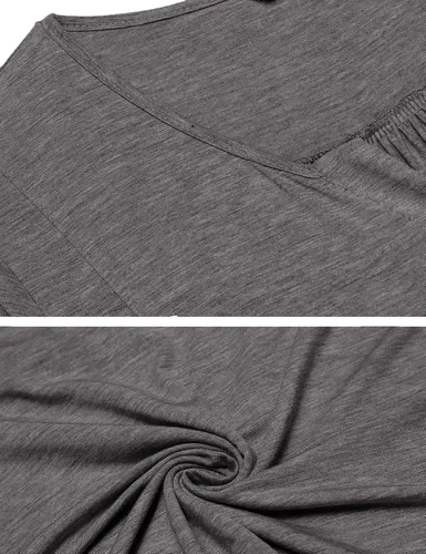 Miniatura 5 de Ekouaer Vestido de parto y parto, camisón de lactancia, camisones de maternidad para hospital, camisón corto de lactancia S-XXL