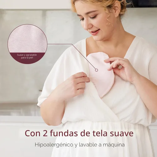 Miniatura 5 de Momcozy - Paquetes de terapia mamaria más grandes, almohadillas mamarias frías y calientes con 2 cubiertas suaves, artículos esenciales