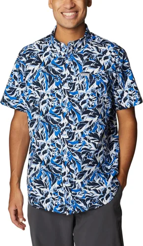 Miniatura 28 de Columbia - Camisa de manga corta para hombre Rapid Rivers con estampado, con cómodo elástico Colegial Navy Outback