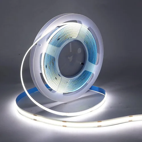 Miniatura 15 de Tira de luces LED COB flexible, 3.3 ft/3.3 pies de cuerda de luces LED COB flexible DC 5V 320 LEDs/m blanco cálido 3000K no impermeable USB cinta