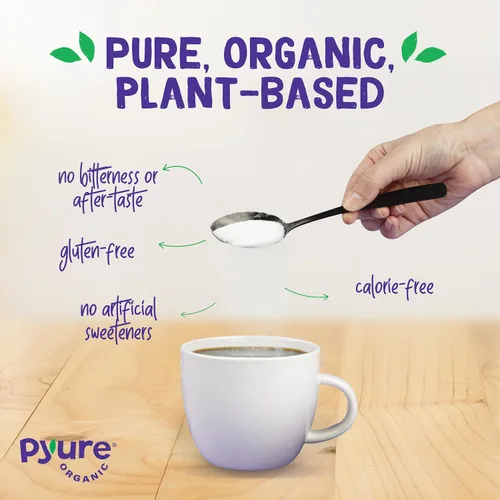 Miniatura 4 de Pyure Edulcorante orgánico de alulosa Alternativa de azúcar a base de plantas, sin eritritol Cero carbohidratos, cero calorías, apto para ceto
