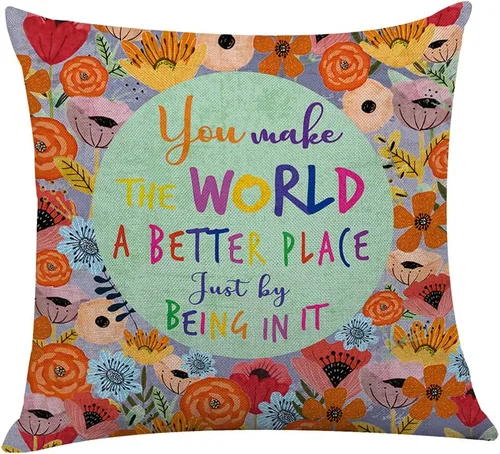 Miniatura 9 de Littlefa Funda de Almohada Be The Sunshine, Fundas de Almohada de Sol, Funda de Almohada Decorativa Sunshine, Funda de Almohada Decorativa de Flores