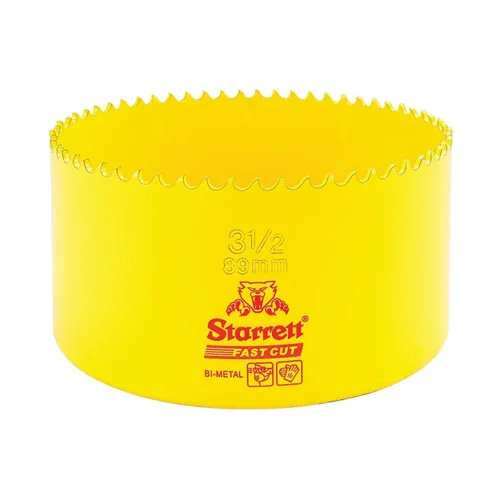 Miniatura 21 de Starrett FCH0100-G - Sierra de agujero recto de corte rápido bimetálica con dientes HSS resistentes a la abrasión, ideal para cortar metal, acero