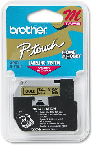 Miniatura 8 de Brother Etiqueta de forma continua de 0.37 "X26.20' (BRTM521), negro/azul