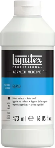 Liquitex Basics Tubo mediano de Gesso para aplicación en superficies, 8.5 onzas, Blanco, 16 onzas
