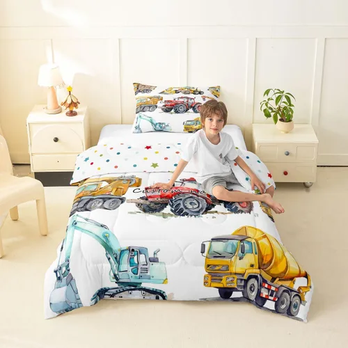 Miniatura 8 de Erosebridal Juego de edredón personalizado de tigre para niños, tamaño individual, juego de ropa de cama con estampado de animales salvajes